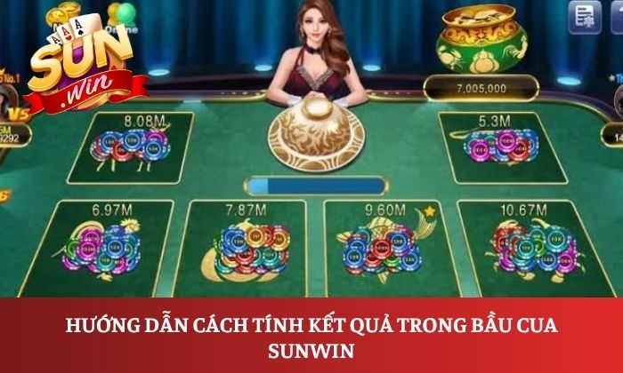 Hướng dẫn cách tính kết quả trong bầu cua Sunwin