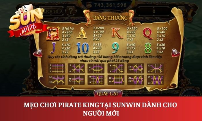 Mẹo chơi Pirate King tại Sunwin dành cho người mới