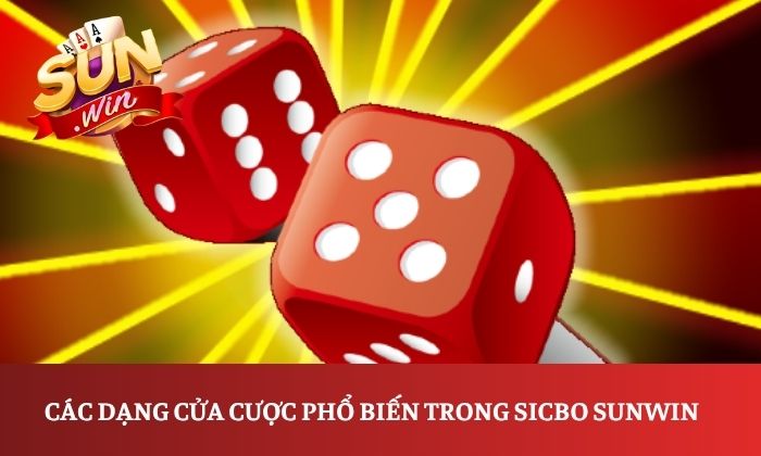 Các dạng cửa cược phổ biến trong Sicbo Sunwin