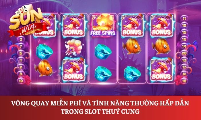 Vòng quay miễn phí và tính năng thưởng hấp dẫn trong slot Thuỷ Cung