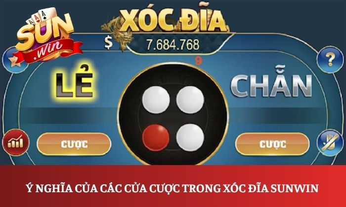 Ý nghĩa của các cửa cược trong xóc đĩa Sunwin